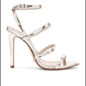 Schutz silver Ilara heels. Size 10